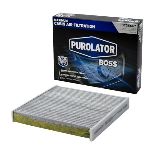 PBC35667 BOSS Automotive Cabin Air Filter with Activated 7.5" x 8.5" x 1.1"