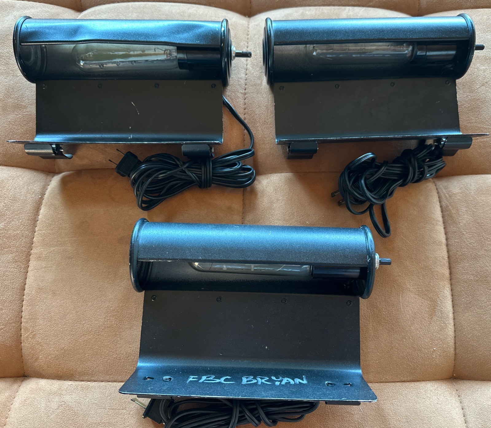 LOT (3) Manhasset 1000 Music Stand Clip Light Lamp w/ Bulb Working! READ