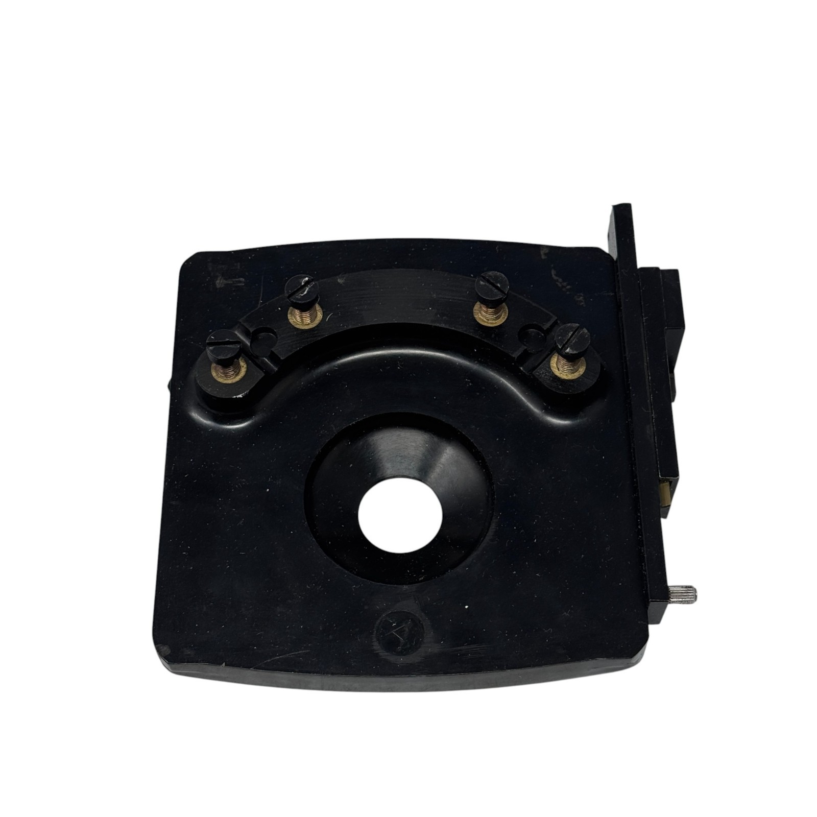 Universal Microscope Mechanical Stage – Adjustable XY Specimen Holder – Black