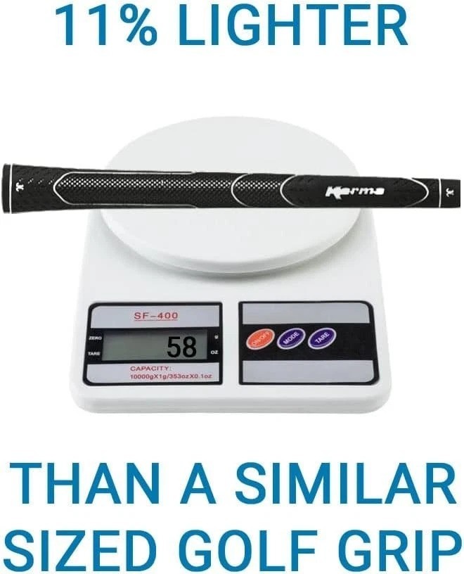 Lightweight Golf Grips - Men's Oversize, Ribbed Design