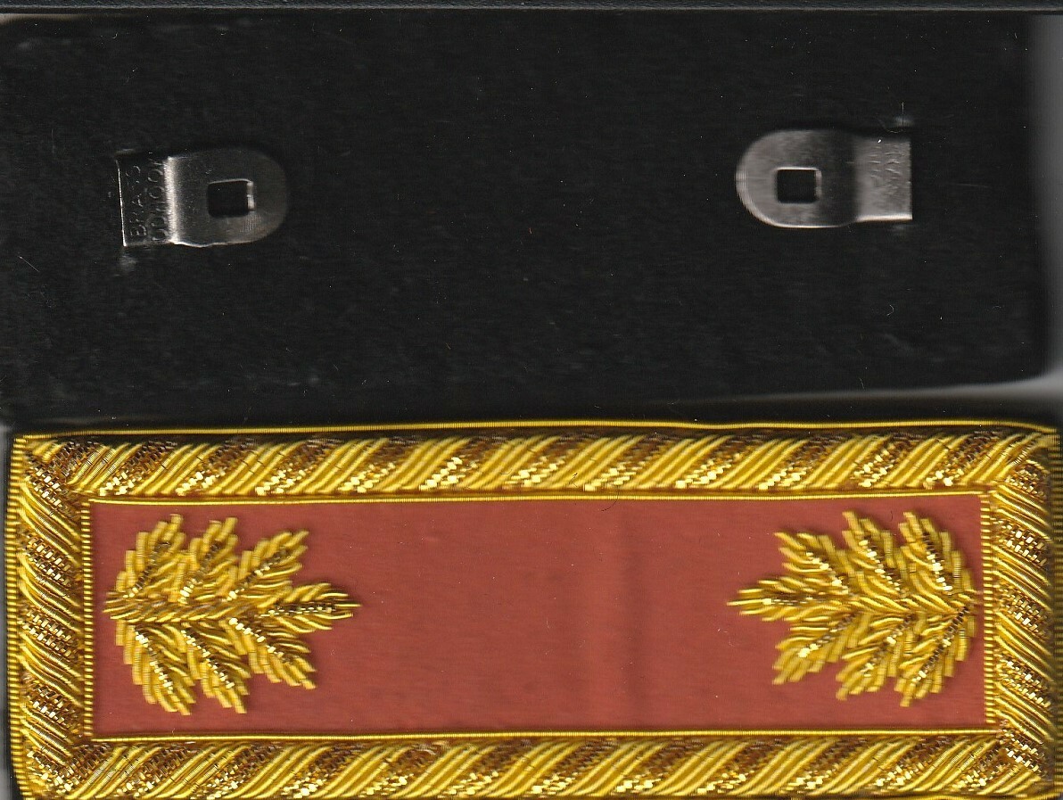 Civil War Artillery Major Shoulder Boards - Shoulder Straps w/Clips Attached