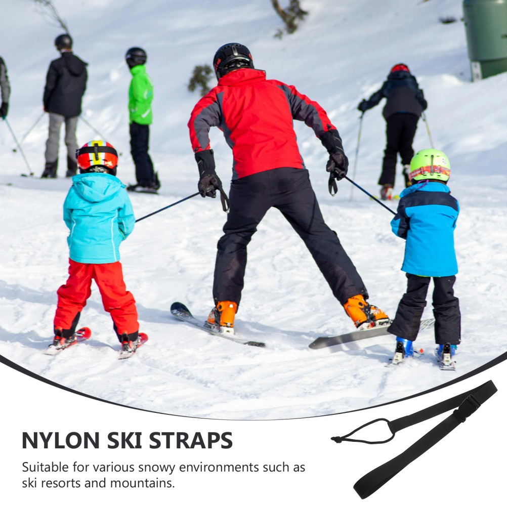 2 Pcs Snowboard Leash for All Mountains Adjustable Straps Binding