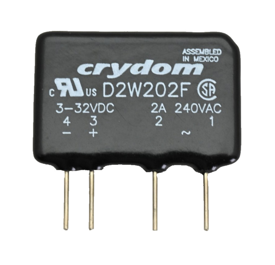 CRYDOM D2W203F Solid State Relay SPST-NO 3-32VDC 2A 240VAC