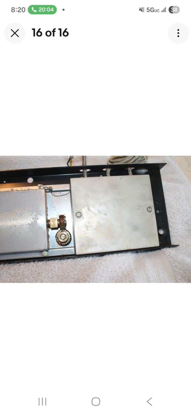 Hammond C-3 Vibrato Percussion Switches and Mounting Panel From Working Organ