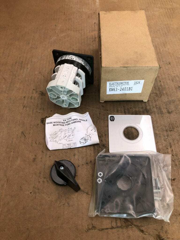 Electroswitch KW63-2401B1 Manual Motor Controller 63A 600VAC -NIB