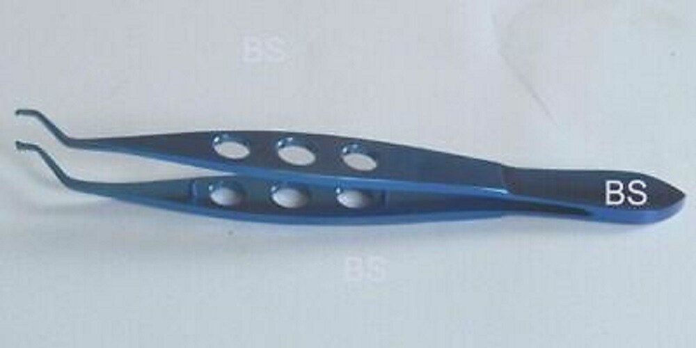 Titanium dastoor superior rectus forceps 1x2 teeth ophthalmic eye instruments
