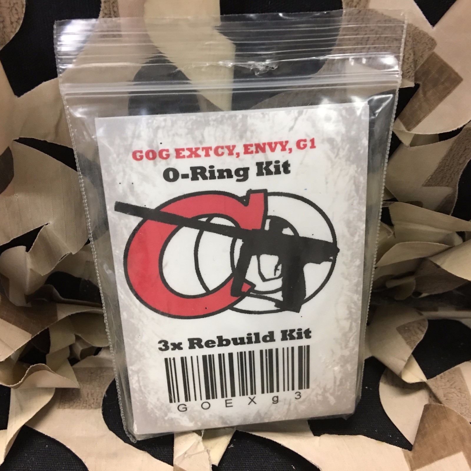 NEW Captain O-Ring Complete Kit 3x Rebuild (Bag) - GOG Extcy/Envy/G1