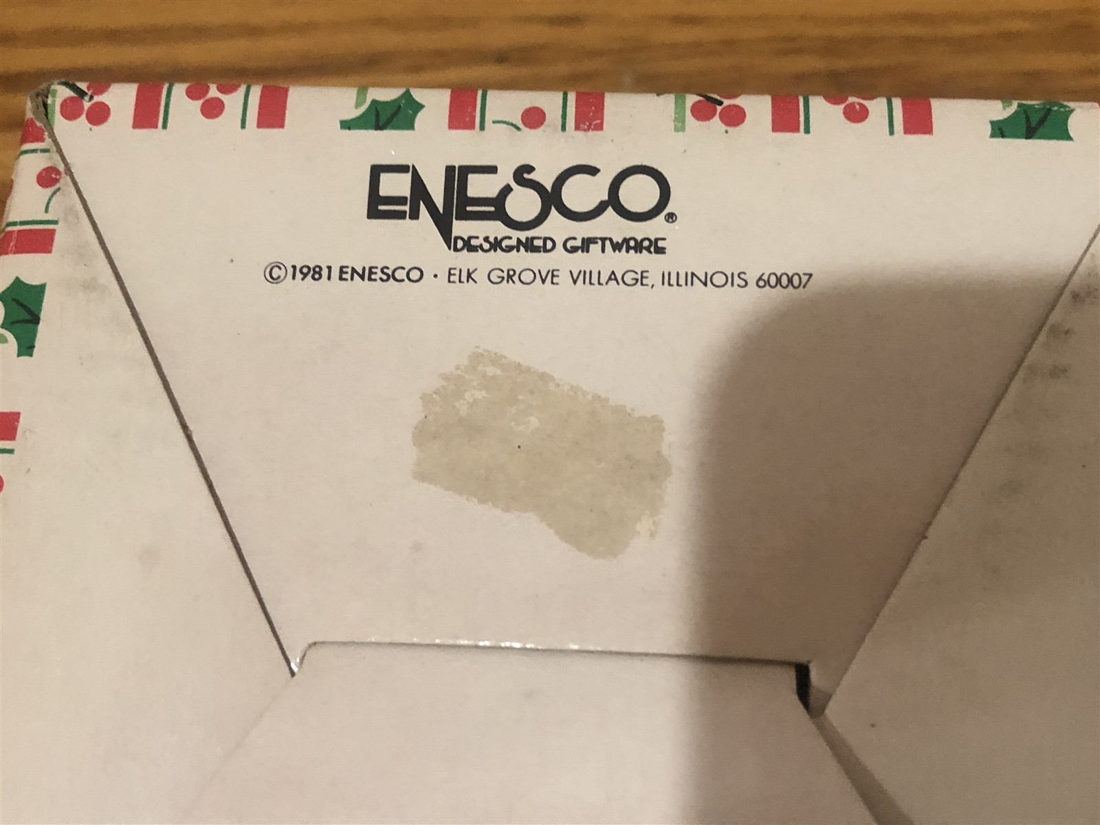 Enesco Designed Giftware Trinket Box Holly