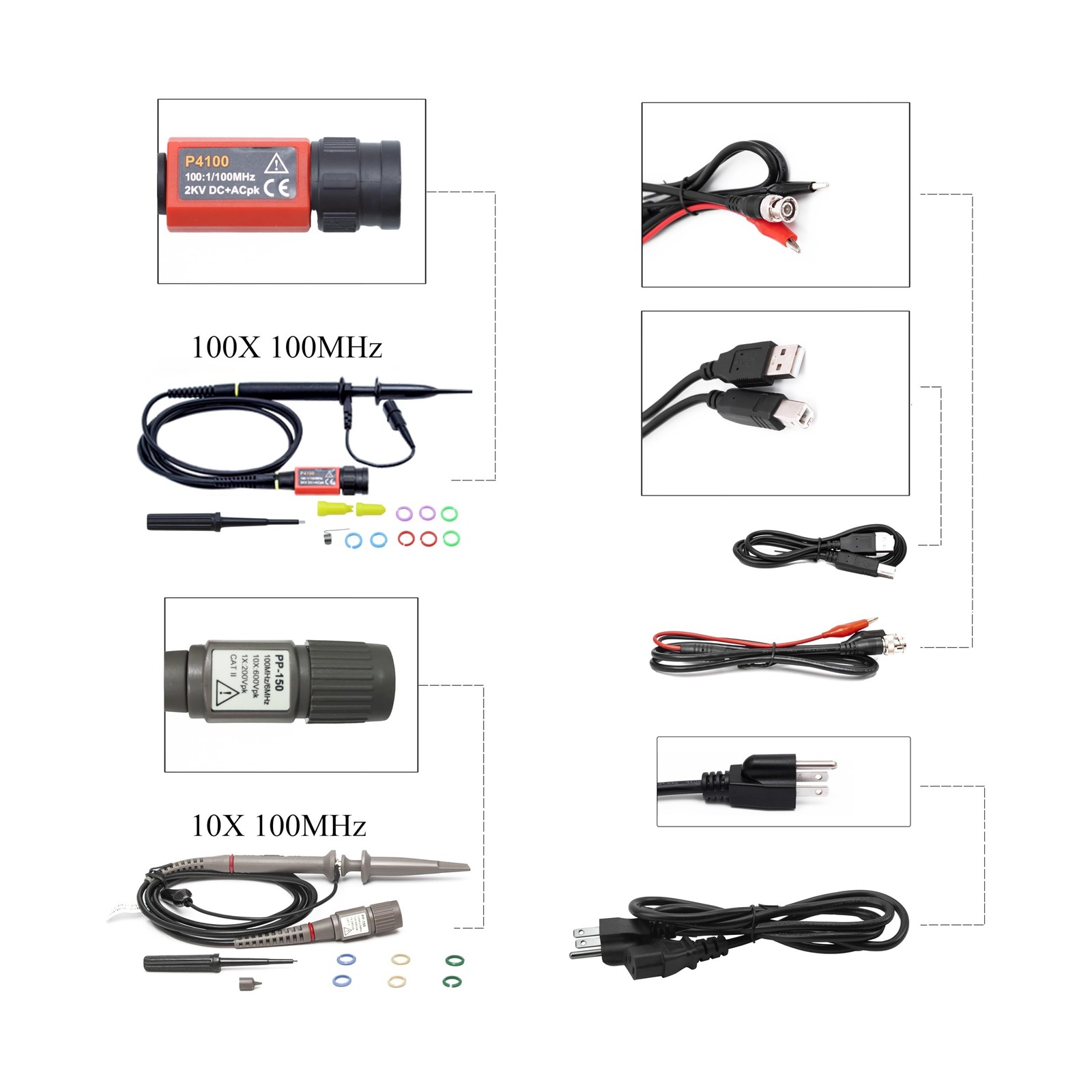 Hantek DSO2C10 Digital Storage Oscilloscope 100MHz Bandwidth 2CH Dual Channel...