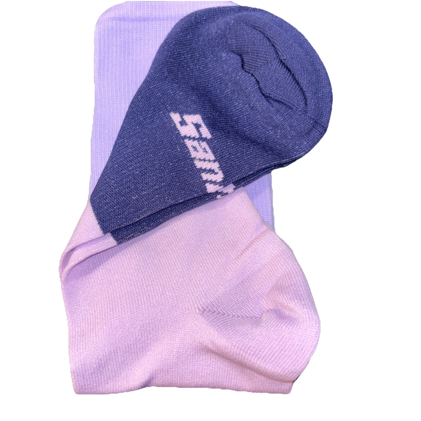 Santini Bangle Cycling Socks XL- XXL (44-47) Made In Italy NEW Blue PV Poliammid