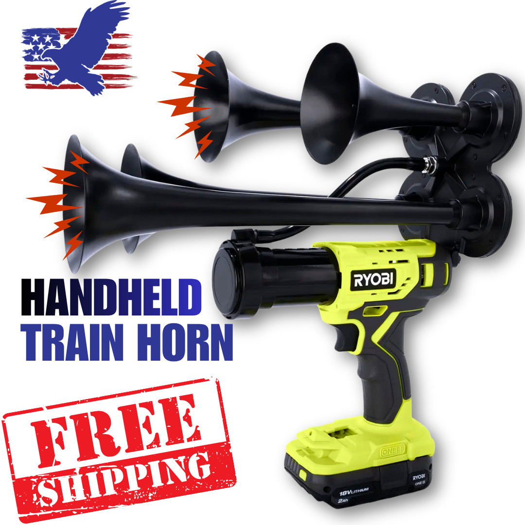 Ryobi 18V Impact Drill Train Air Horn | Quad Black | Assembled in the USA