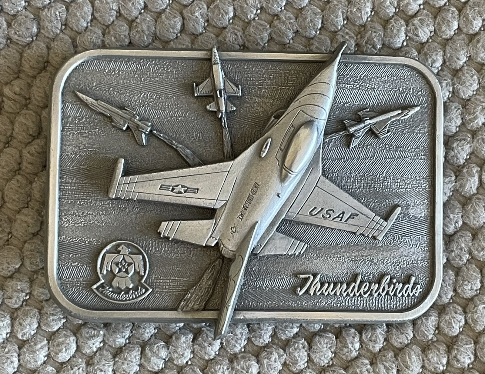 Thunderbirds The Buckle Connection NOS Sample Solid Pewter Not Pot Metal #15
