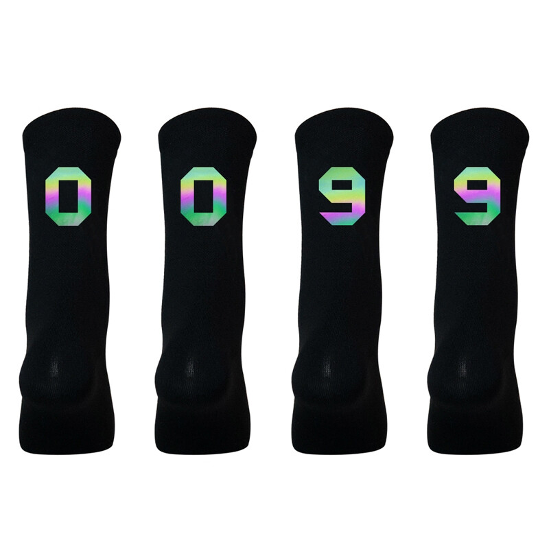 2 Pairs Reflective Road Cycling Riding Bicycle Bike XC MTB BMX Sport Ankle Socks