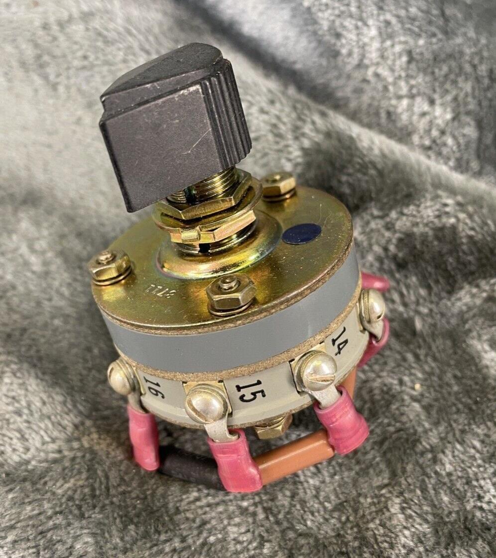 Vintage ElectroSwitch MS25002-1 Rotary Aviation Switch  Dale Resistors RN65D