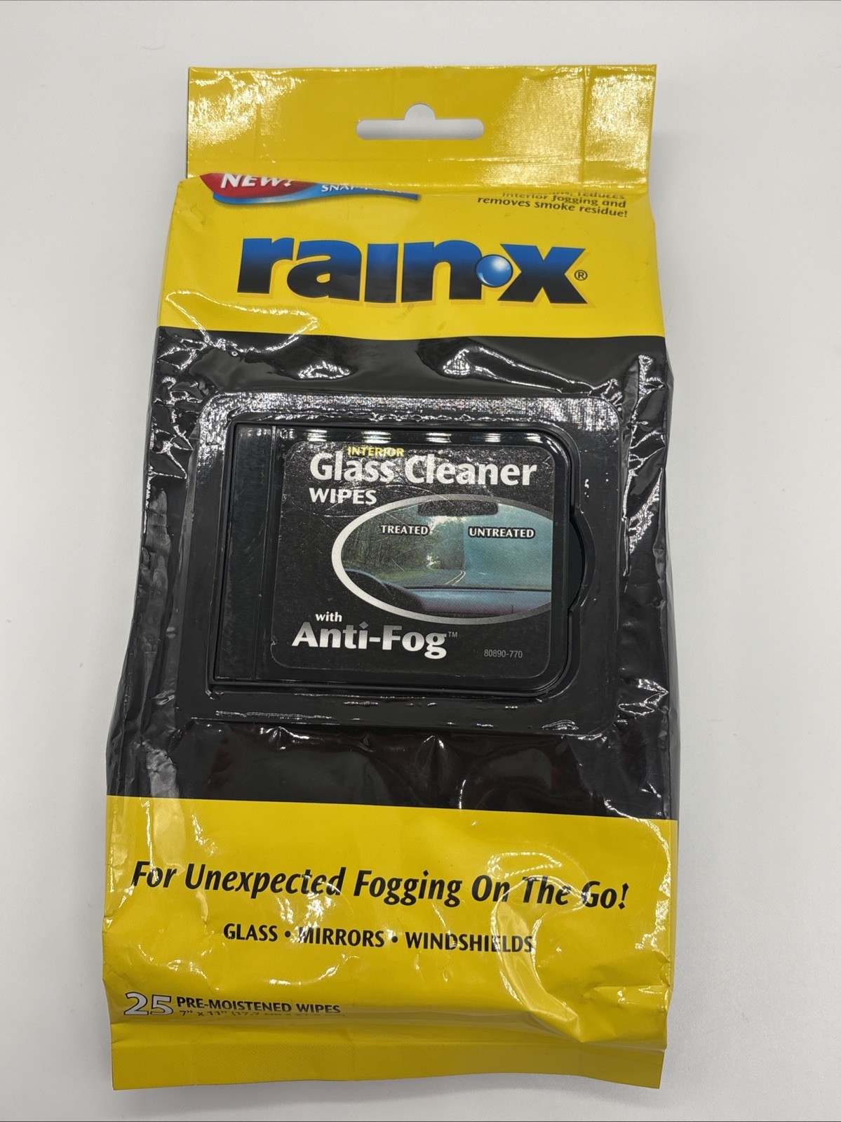 Rain-X Interior Glass Cleaner Wipes With Anti-Fog 25 Wipes New Sealed HTF