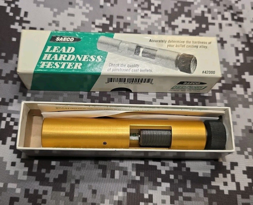 SAECO LEAD HARDNESS TESTER CAST BULLET LEAD TEST TOOL #42000 RELOADING RELOAD