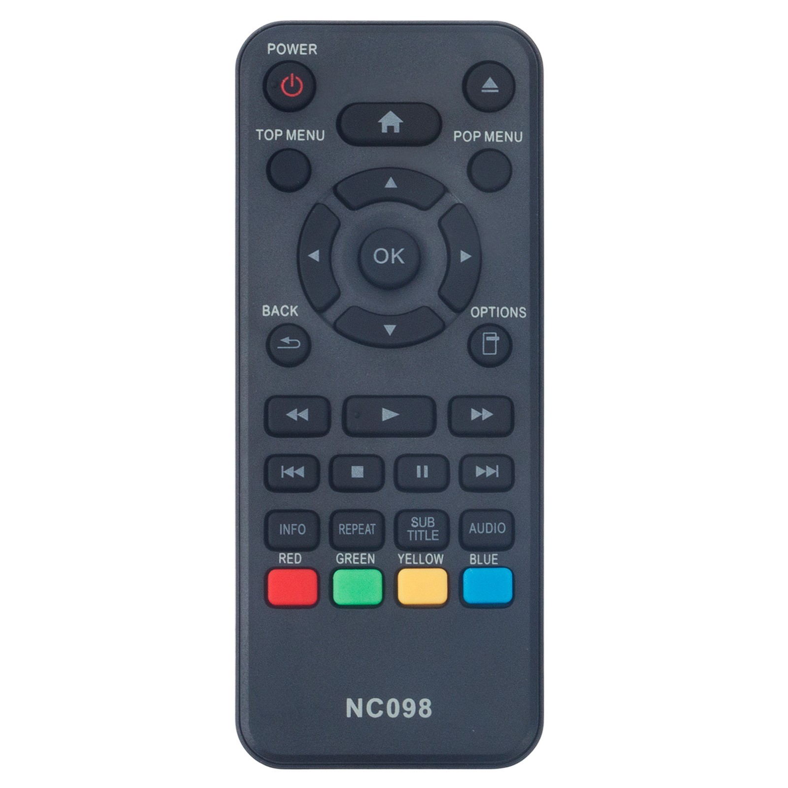 NC098 Replace Remote Fit for Philips Blu-Ray Disc DVD Player NC098UL BDP1502/F7