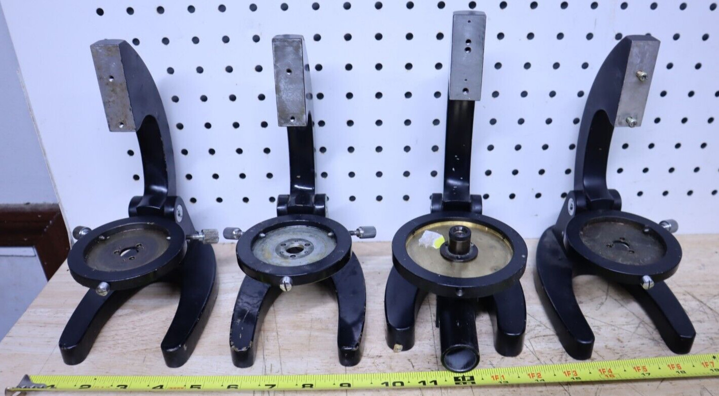 Used Vintage Lot Of Four 4 Pearl Microscope Body Chassis For Repair Parts - USA