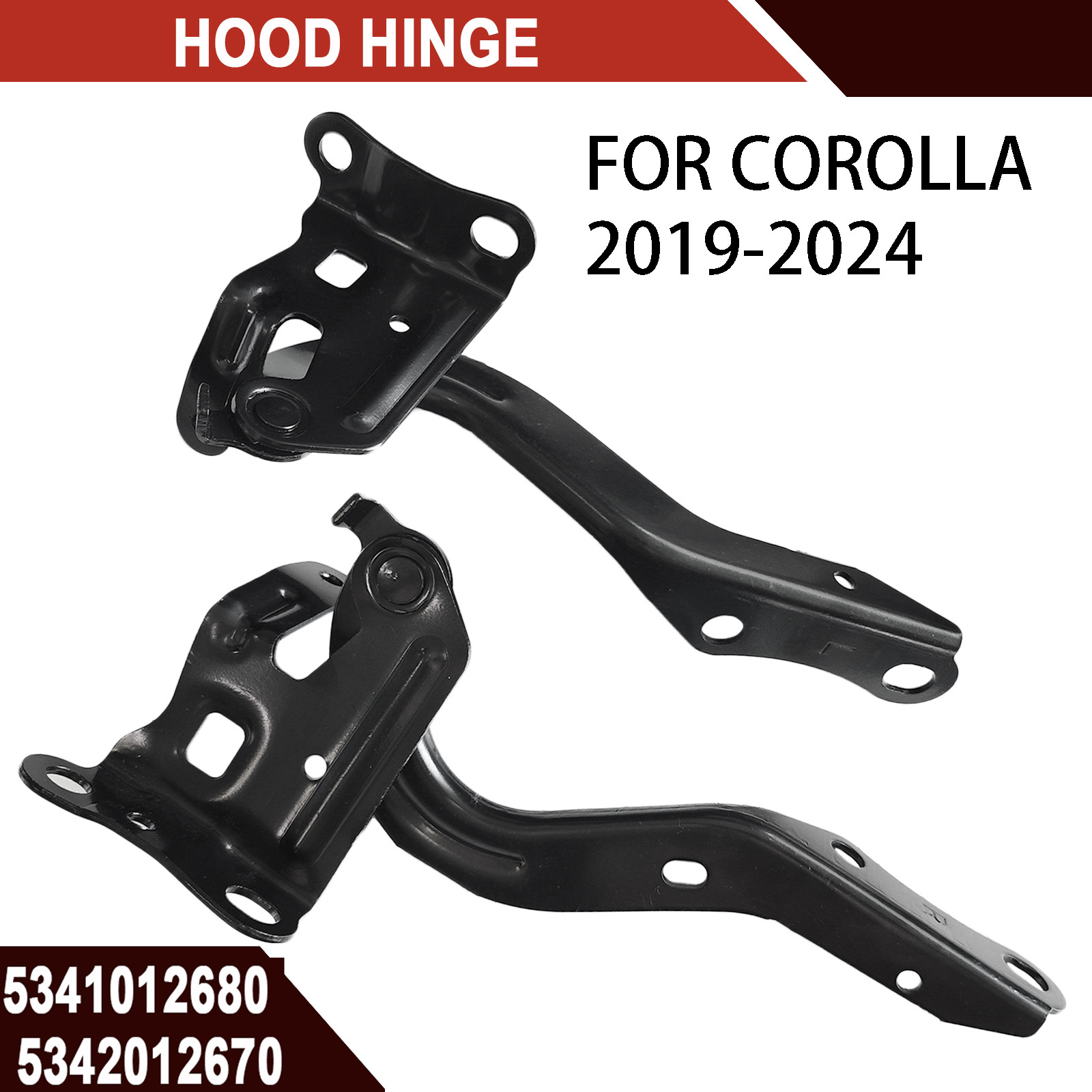 For Toyota Corolla E210 2019-2024 Car Hood Hinges Side Right Left Pair Set New
