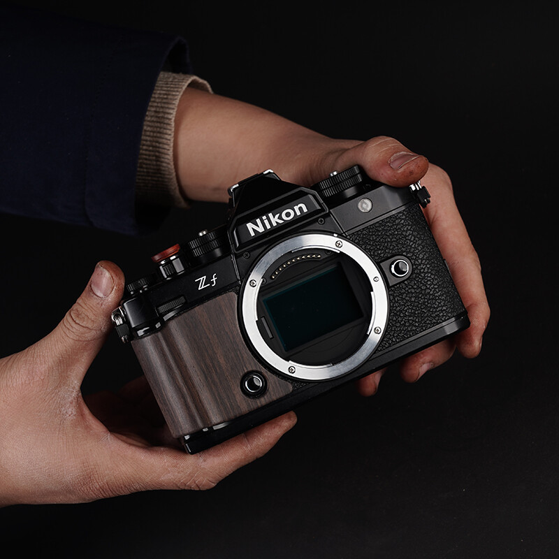 Wood Hand Grip Holder Non-slip Sticker For Nikon ZF