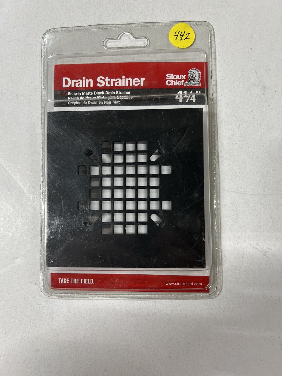 Sioux Chief 827-2SMQPK1 Snap-in Matte Black Drain Strainer 4-1/4”