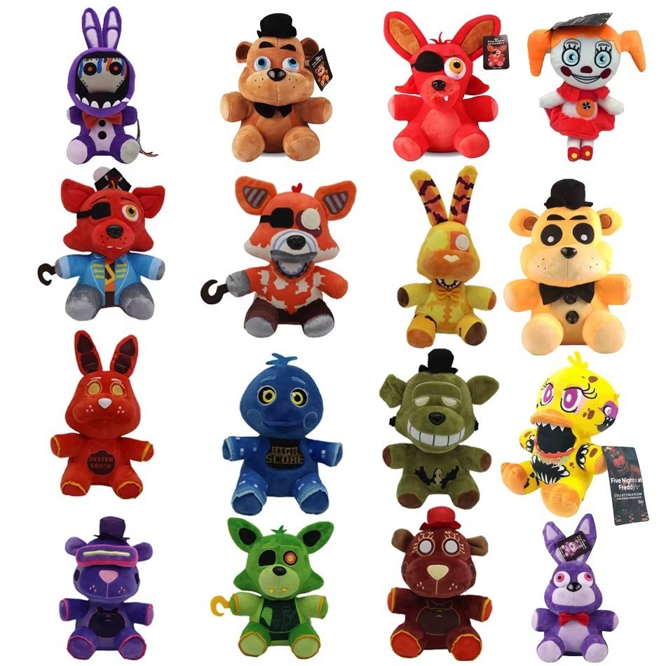 18CM FUNKO Five Nights At Freddy's FNAF Plush 6 Bonnie, Freddy, Chica,Foxy - NEW