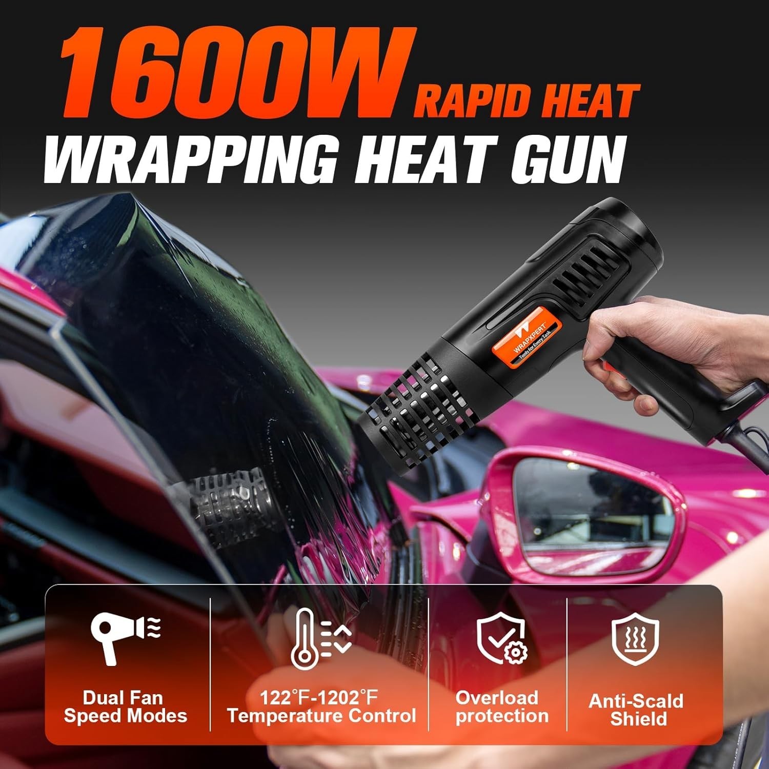 Complete Window Tinting Set: Heat Gun, Squeegees & Razor Scraper for Perfection