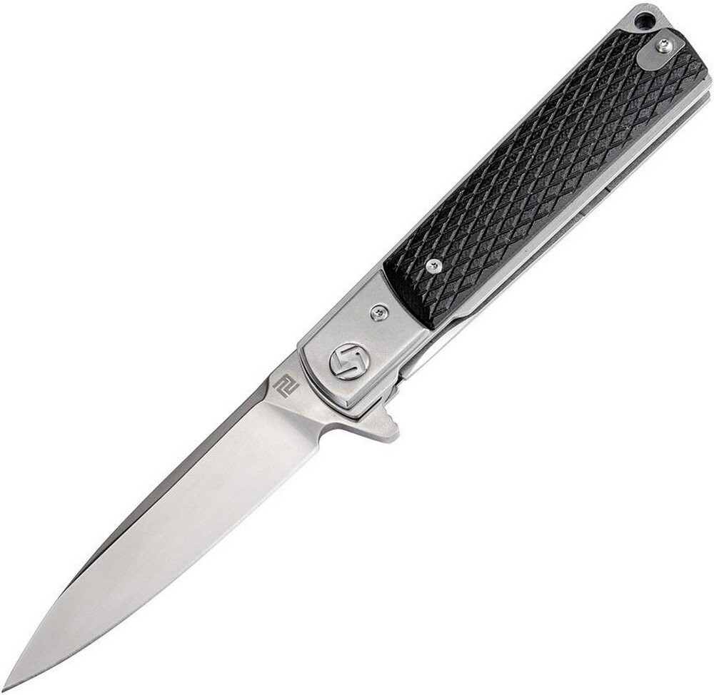 Artisan Cutlery Classic Folding Knife 3.75 D2 Tool Steel Blade Black - 1802P-BKC