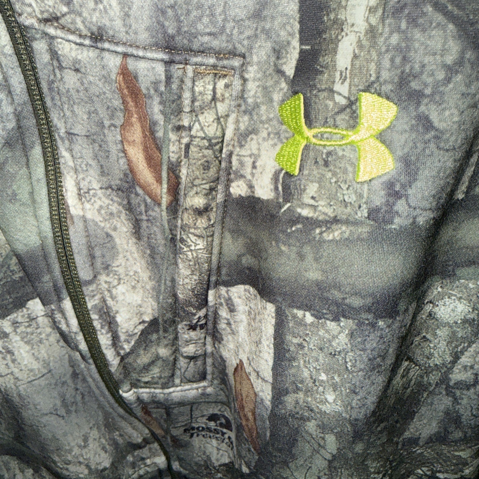 Men’s Medium Under Armour Scent Control Treestand Pattern Zip Up Fleece Jacket
