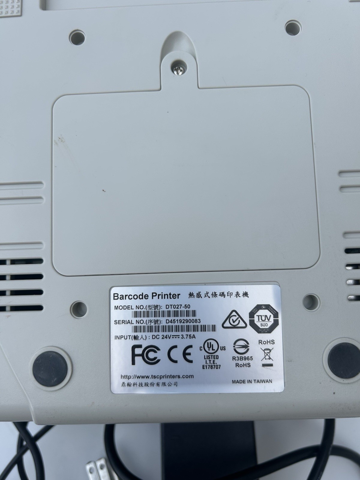 Energy Star Thermal Barcode Tag Printer USB