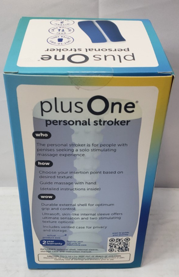 plusOne Personal Stroker Blue *New, Sealed