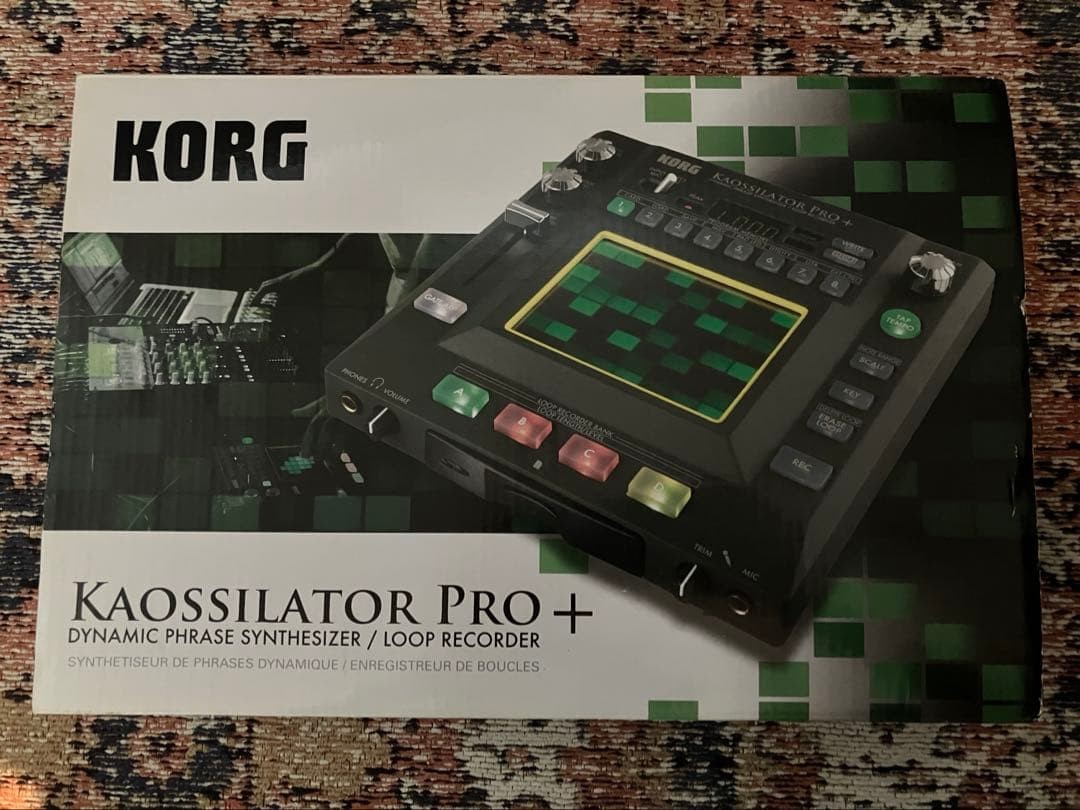 KORG Kaossilator Pro+ Dynamic Phrase Synthesizer Loop Recorder w/ Adapter Tested
