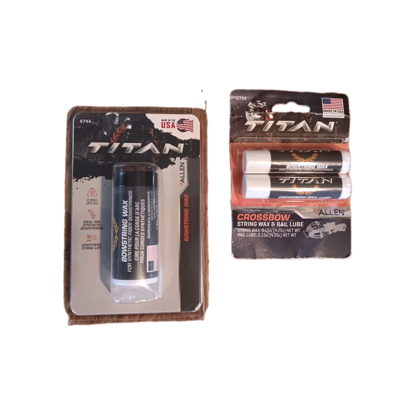 Titan Bowstring Wax / Crossbow String Wax And Rail Lube