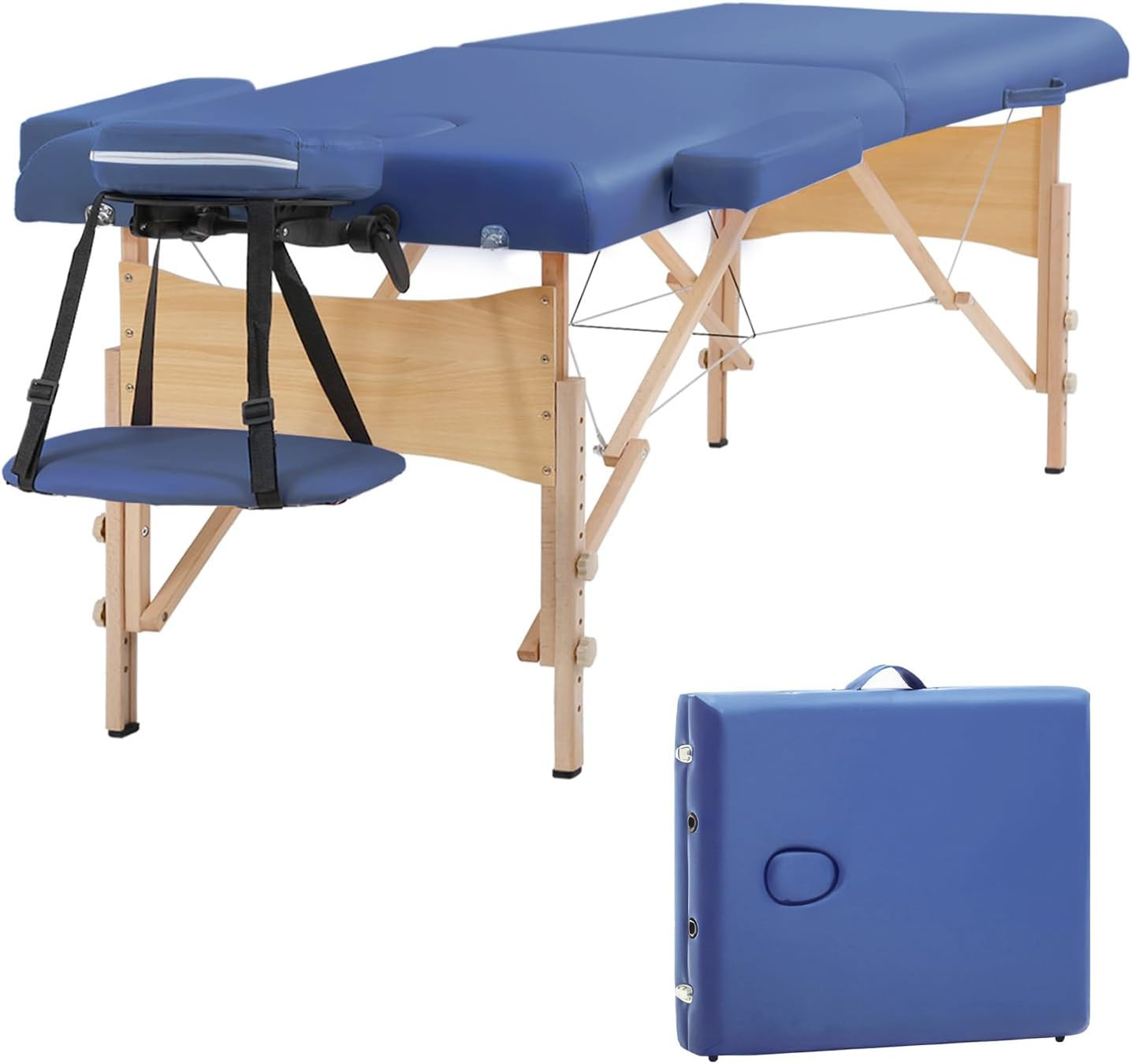 Massage Bed Portable Massage Table 2 Folding Lash Bed Height Adjustable 28 Inch