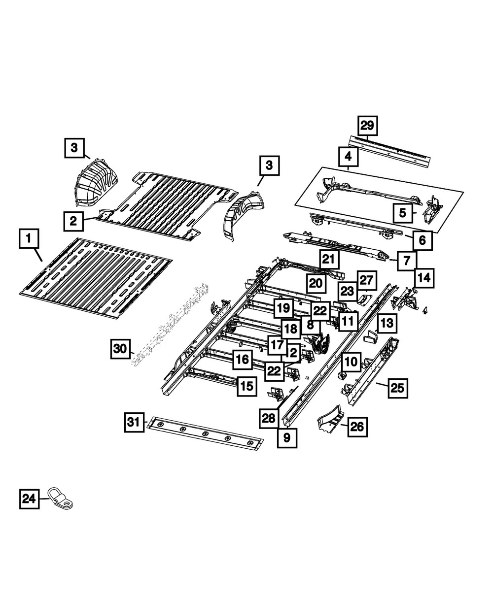 Genuine Mopar Shock Upper Mount 68167209AC