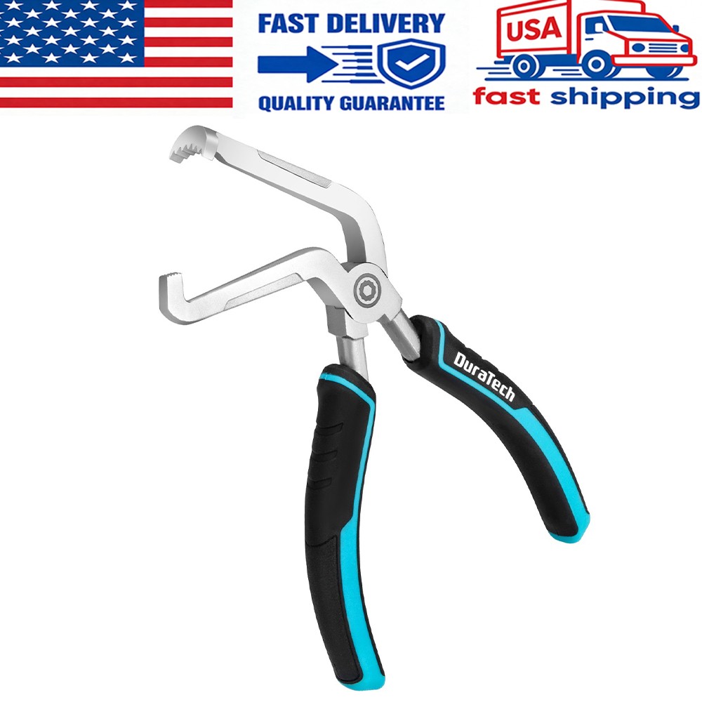 DuraTech 8" Electrical Disconnect Plier 60Degree Bent Automotive Connector Plier
