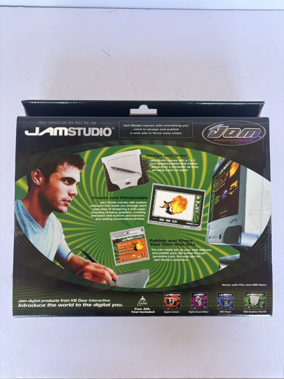 KB Gear Jam Studio Graphics & Website Design Tablet & Pen Apple Mac 8.6 Windows