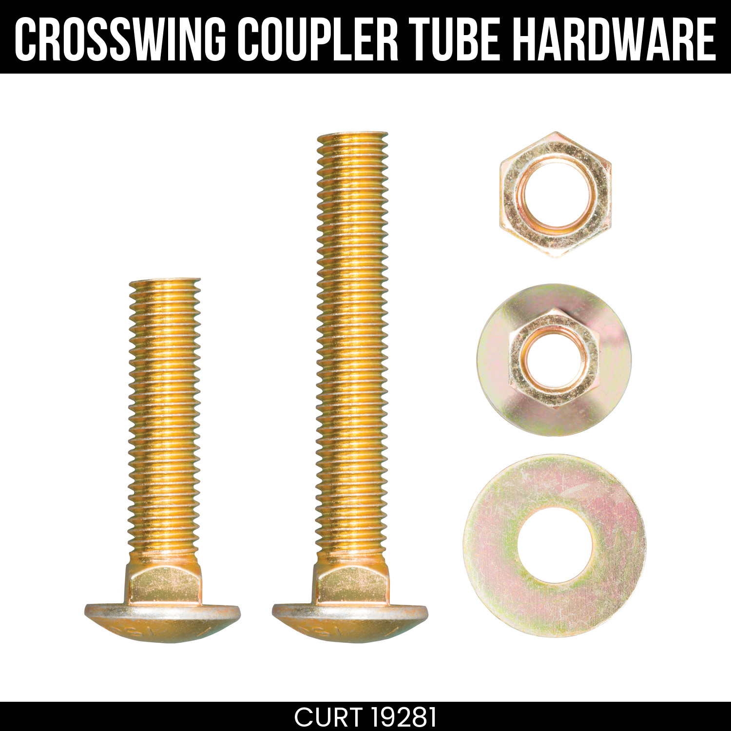 CURT Replacement CrossWing 5th Wheel Coupler Tube Hardware 19281