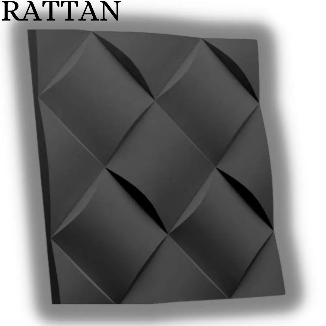 Mold For 3D Panel RATTAN Molds Plaster Wall Art Decor ABS Plastic Form