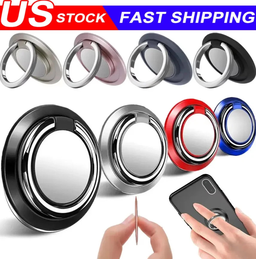 Finger Ring Holder Stand Grip 360°Rotating For Cell Phone Car Magnetic Mount Lot