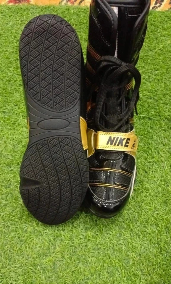 Nike Hyper KO Black & Gold Boxing Shoes for Men in All Sizes