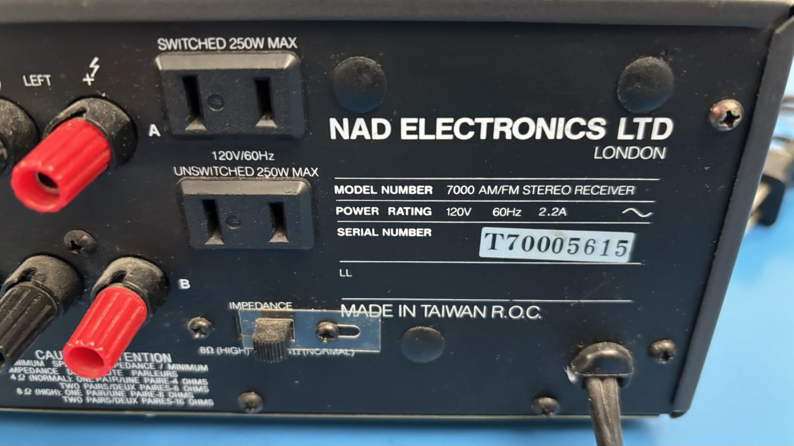 Nad 7000 Receiver - Working - Read With remote Bundle