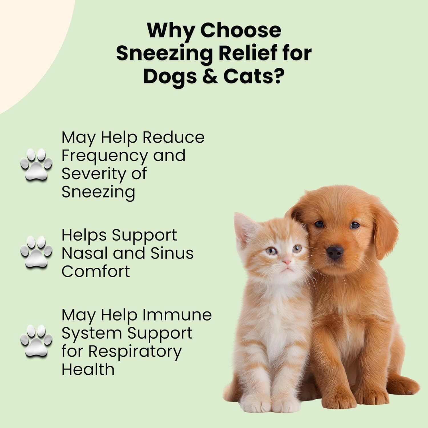 Dog & Cat Sneezing Treatment Sneezing Relief for Cat Dogs Allergy Relief
