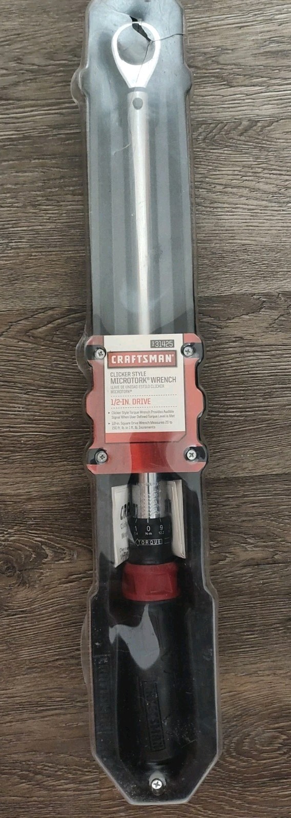 Brand New Craftsman 931425 1/2 inch Drive Torque Wrench RARE NOS