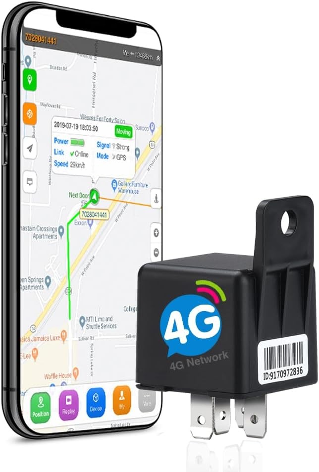 4G GPS Tracker for Vehicles,Vehicle Device Locator Car Relay...