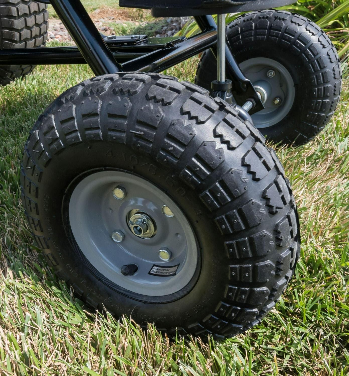85 Lb Behind Broadcast Spreader Tow Hopper Fertilizer Seed Atv Lawn Tractor Pull