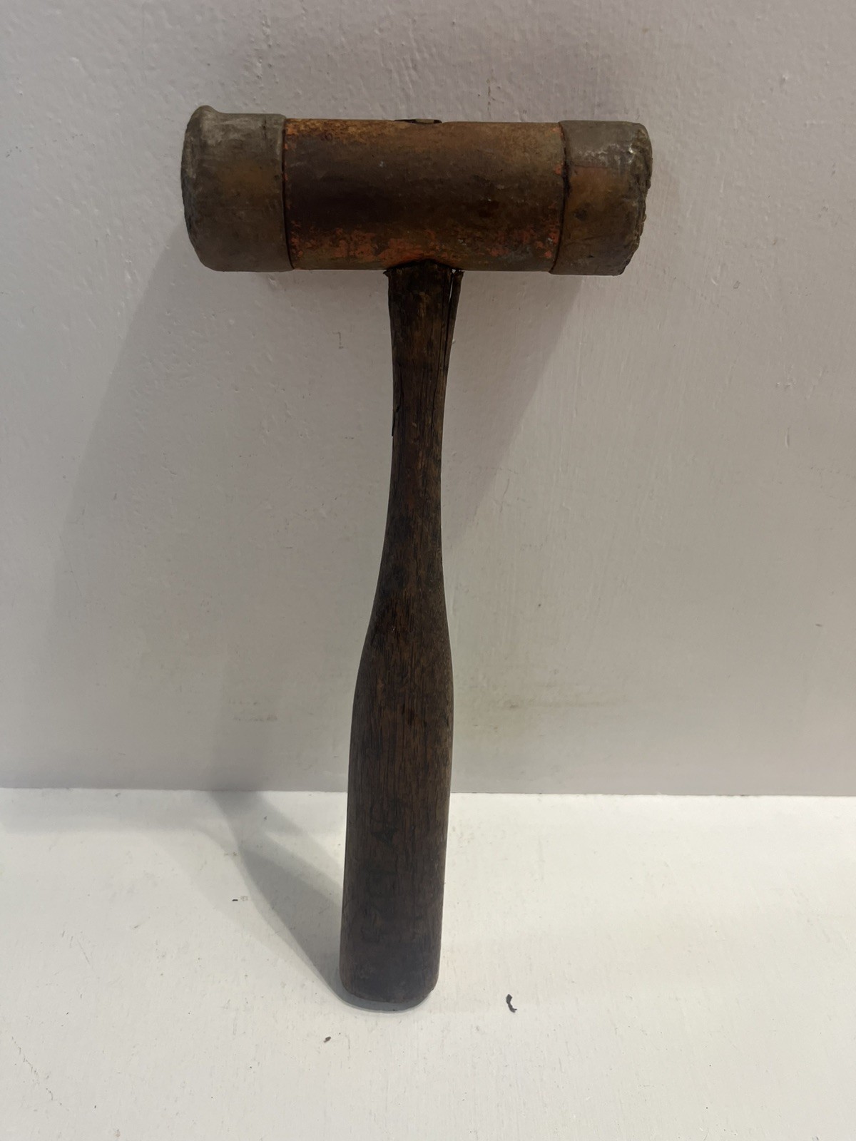 - Double Faced Hammer Vintage Hand Tool Crack In Handle But Still Tight 1.2 Lbs