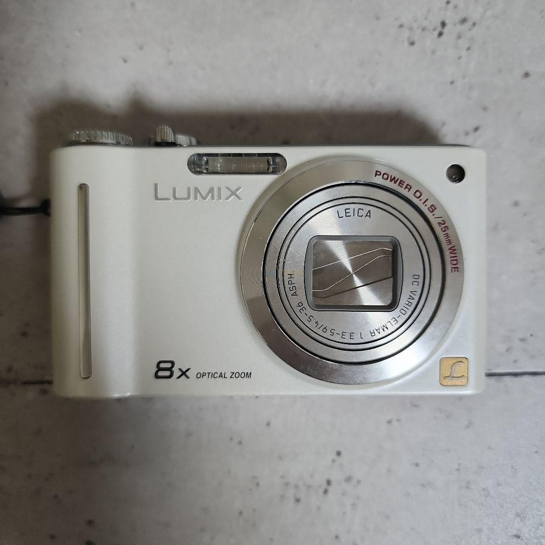 Panasonic Lumix Digital Camera LEICA 8x Optical Zoom White Compact Slim