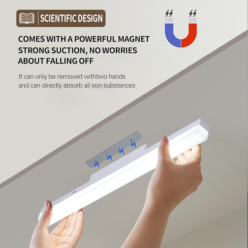 LED Wall Light Rechargeable Magnetic Remote Control Sconce Light, 3 Color Modes
