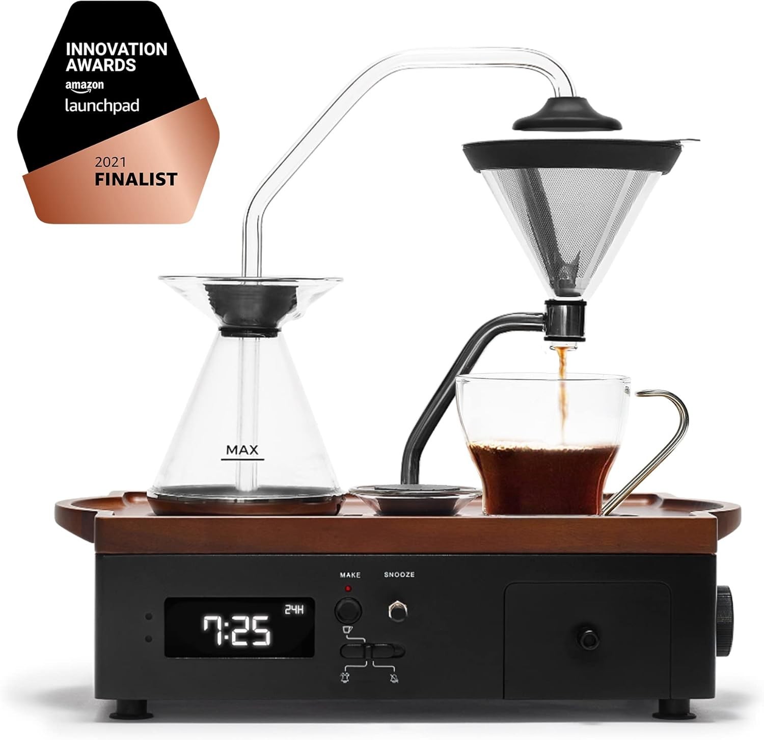 Joy Resolve Barisieur Coffee Maker and Alarm Clock Black